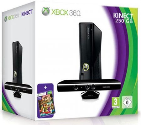Игровая консоль Microsoft Xbox 360 slim 250-320 Gb + Kinect (прошитая)